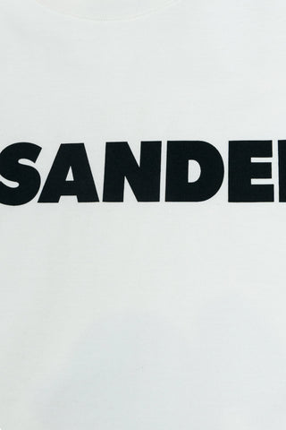 JIL SANDER WHITE T-shirt with printed logo 5
