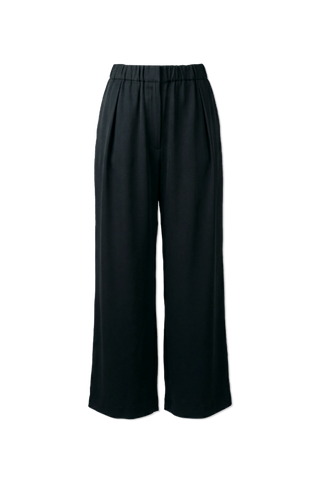 JIL SANDER BLACK Wide-leg trousers 1