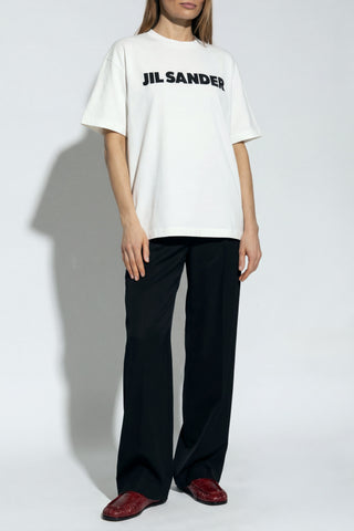JIL SANDER BLACK Wide-leg trousers 2