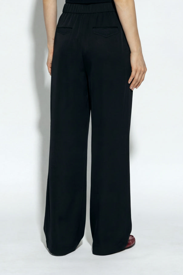 JIL SANDER BLACK Wide-leg trousers 4