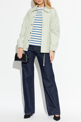 JIL SANDER+ BLUE Cotton T-shirt with striped pattern 2