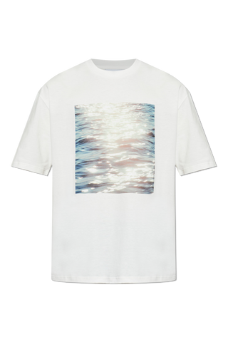 JIL SANDER WHITE T-shirt with print 1