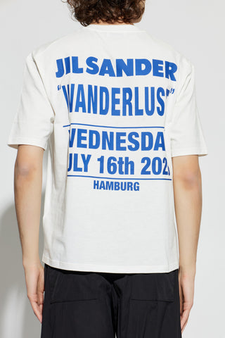 JIL SANDER WHITE T-shirt with print 4