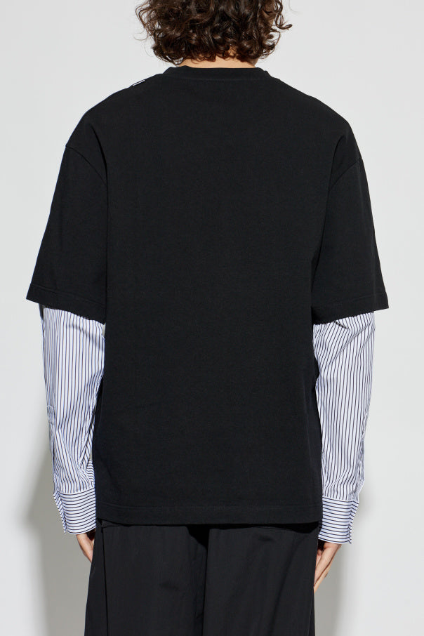 JIL SANDER BLACK Long sleeve T-shirt 4