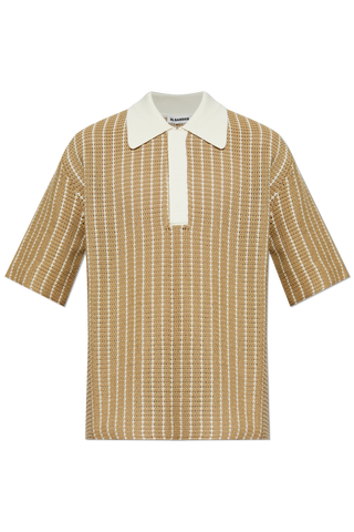 JIL SANDER beige Cotton polo 1
