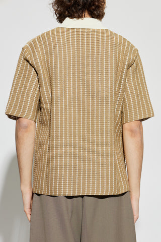 JIL SANDER beige Cotton polo 4
