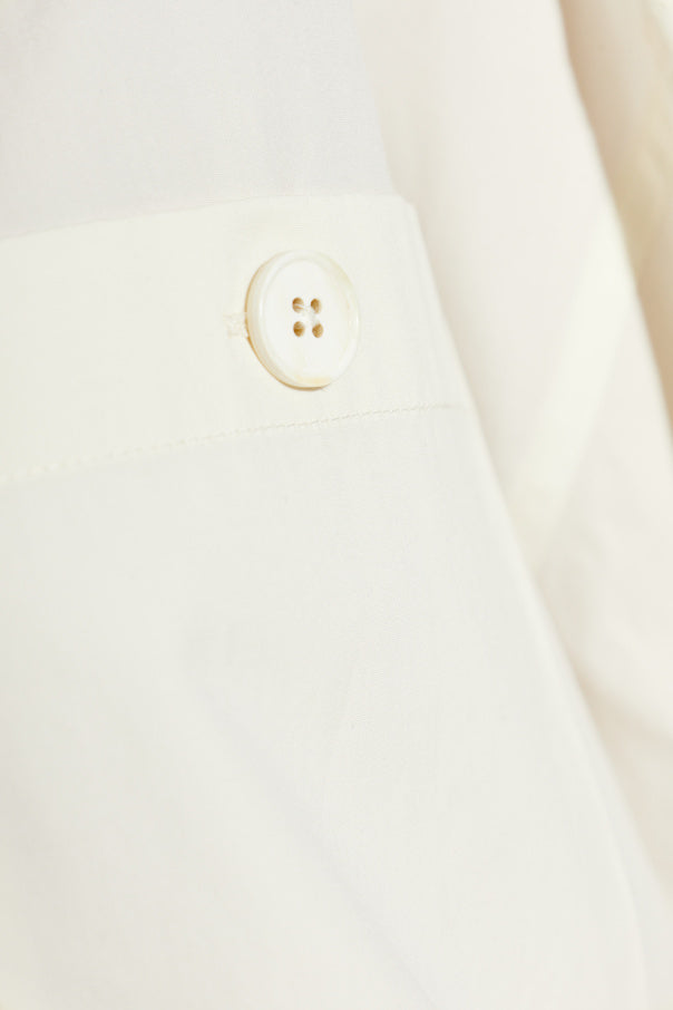JIL SANDER+ cream V-neck shirt 5