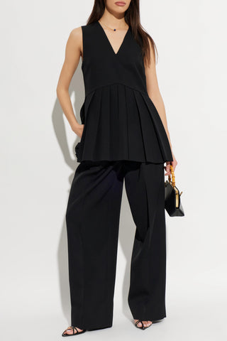 JIL SANDER BLACK Wool top 2