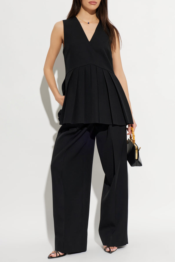 JIL SANDER BLACK Wool top 2