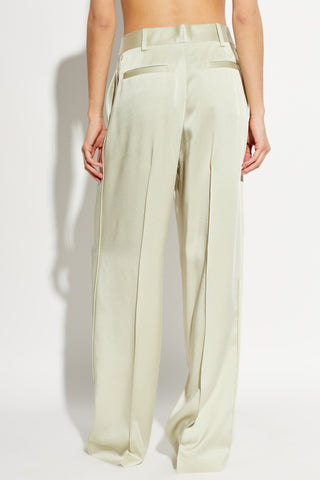 JIL SANDER GREEN Loose-fit trousers 4