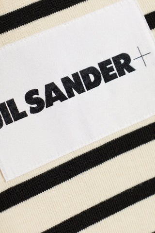 JIL SANDER+ WHITE Polo shirt with striped pattern 5