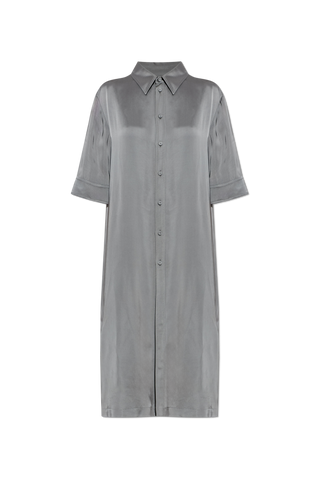 JIL SANDER GREY Satin shirt 1