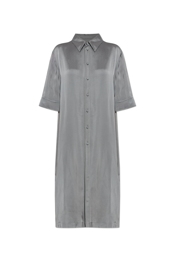 JIL SANDER GREY Satin shirt 1