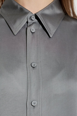 JIL SANDER GREY Satin shirt 5