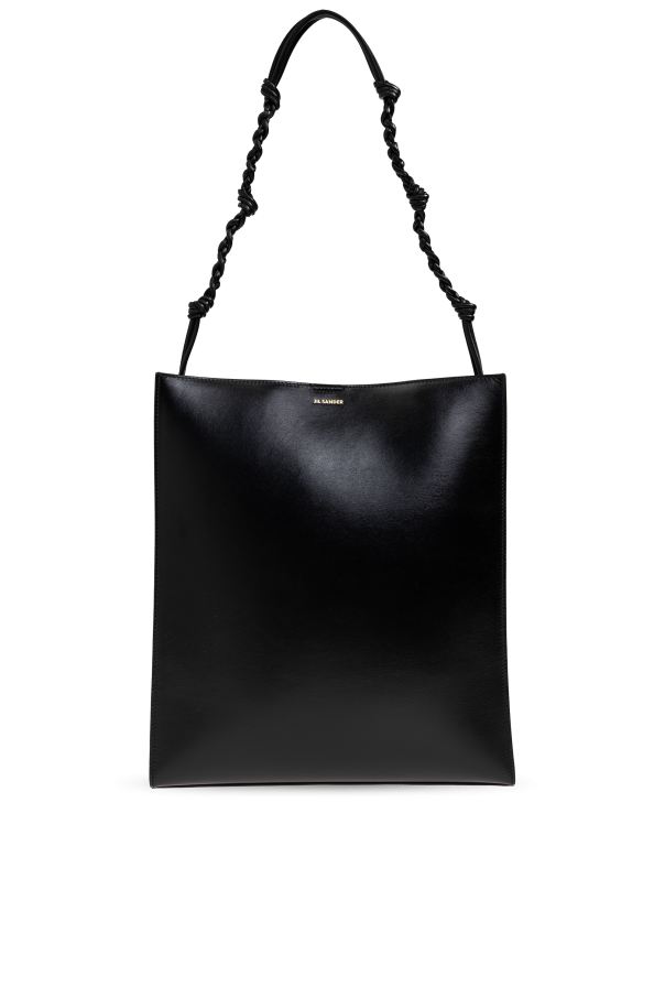JIL SANDER BLACK Leather 'Shopper' bag 1