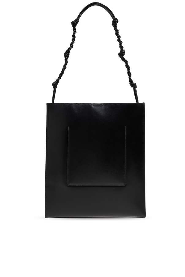 JIL SANDER BLACK Leather 'Shopper' bag 3