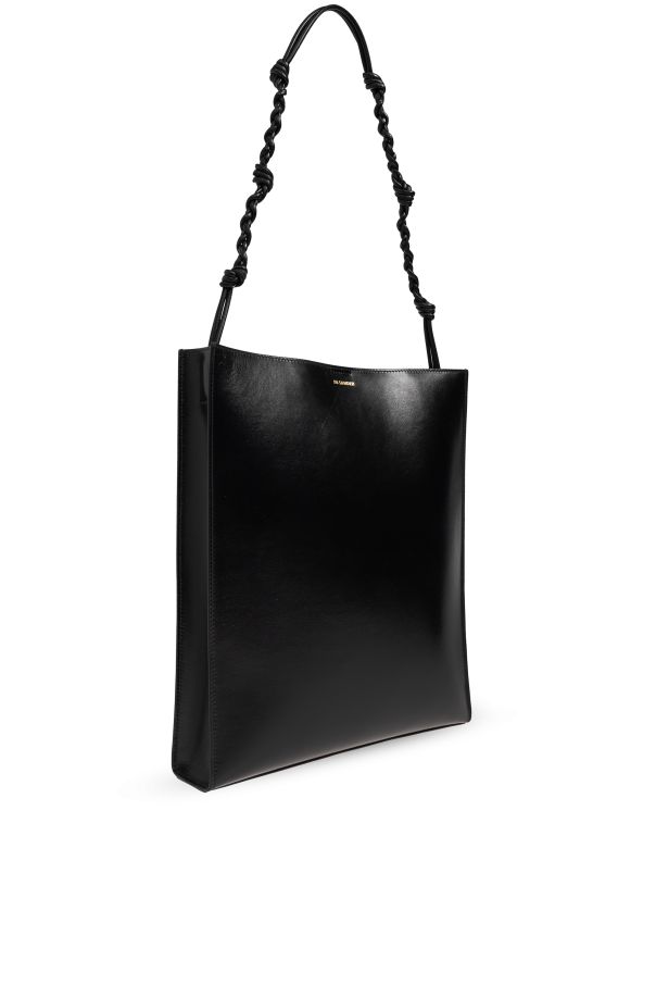 JIL SANDER BLACK Leather 'Shopper' bag 4