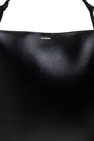 JIL SANDER BLACK Leather 'Shopper' bag 6