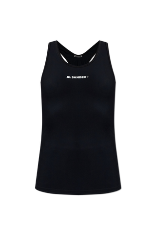 JIL SANDER+ BLACK Top with straps 1