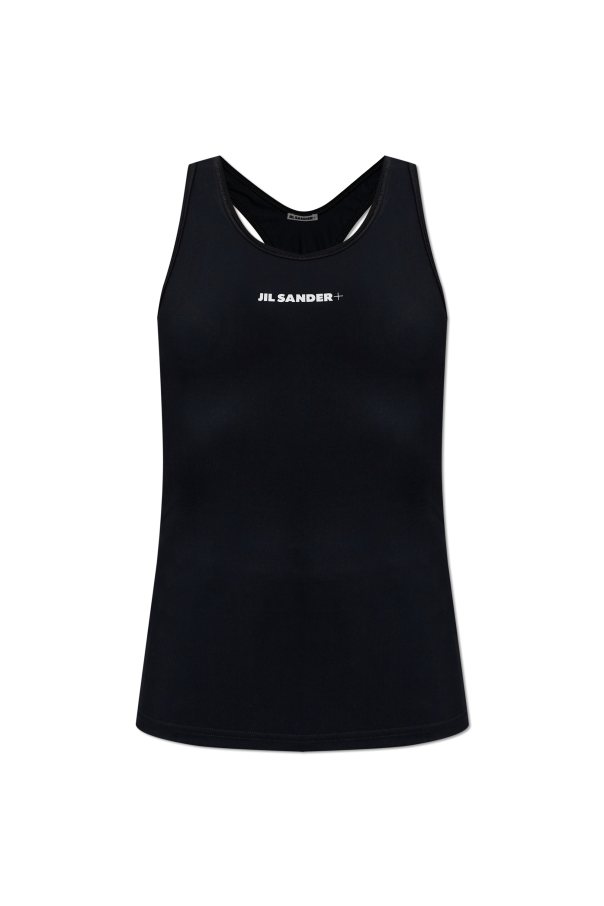 JIL SANDER+ BLACK Top with straps 1