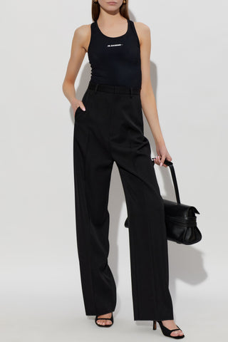 JIL SANDER+ BLACK Top with straps 2