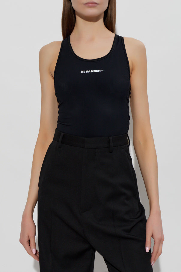JIL SANDER+ BLACK Top with straps 3