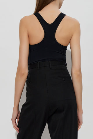 JIL SANDER+ BLACK Top with straps 4