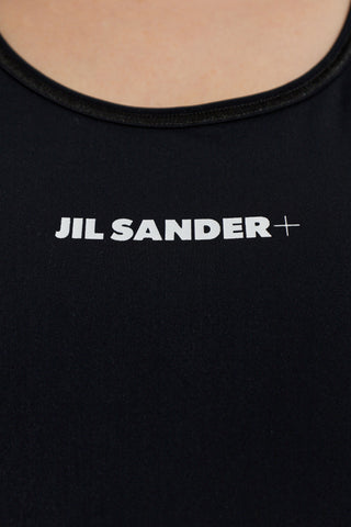 JIL SANDER+ BLACK Top with straps 5