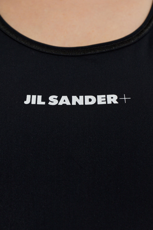 JIL SANDER+ BLACK Top with straps 5