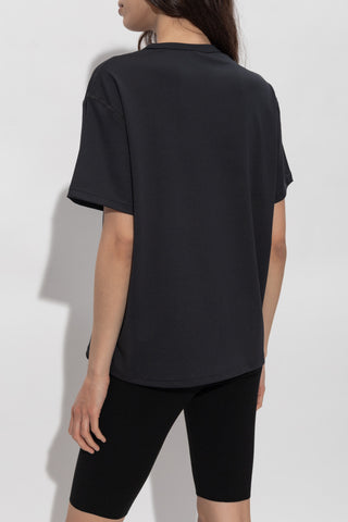 JIL SANDER+ BLACK T-shirt with printed logo 4