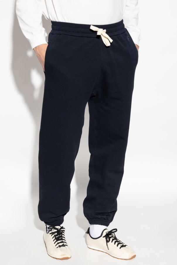 JIL SANDER NAVY BLUE Sweatpants with cuffed legs 3