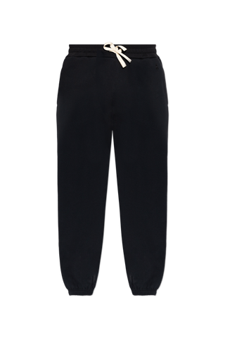 JIL SANDER BLACK Sweatpants with cuffed legs 1