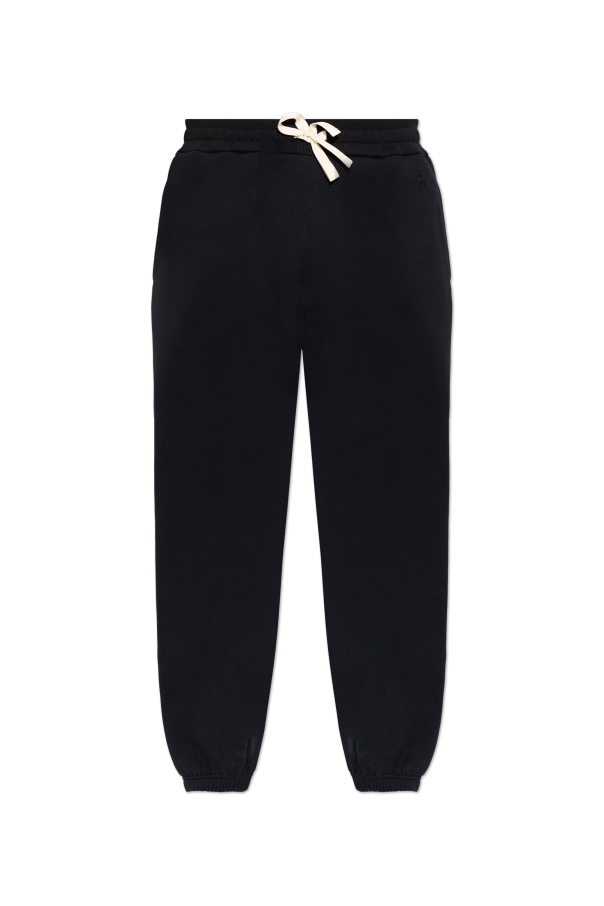 JIL SANDER BLACK Sweatpants with cuffed legs 1