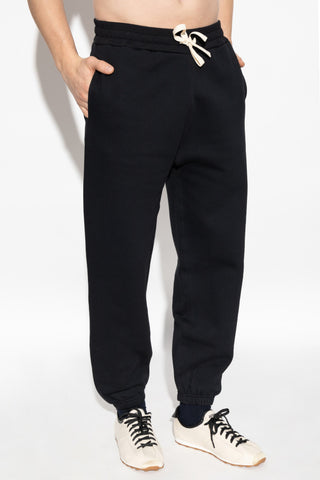 JIL SANDER BLACK Sweatpants with cuffed legs 3