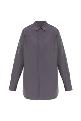 JIL SANDER GREY Shirt with a back slit 1