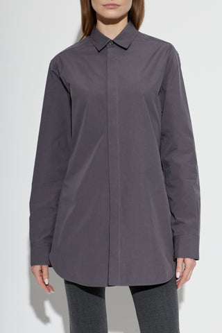 JIL SANDER GREY Shirt with a back slit 3