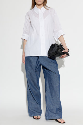 JIL SANDER WHITE Loose-fit shirt 2