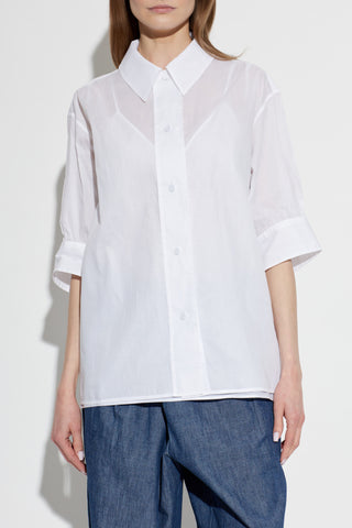 JIL SANDER WHITE Loose-fit shirt 3