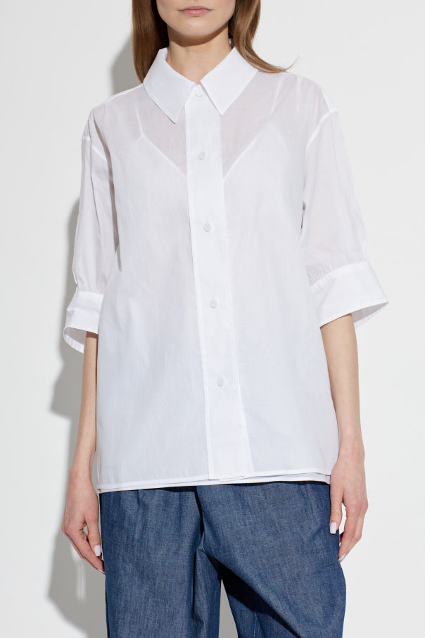 JIL SANDER WHITE Loose-fit shirt 3