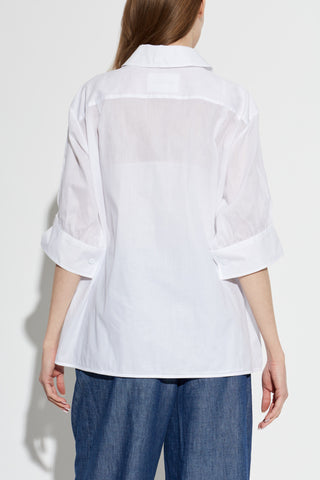 JIL SANDER WHITE Loose-fit shirt 4