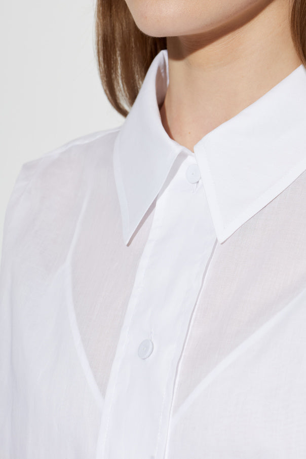 JIL SANDER WHITE Loose-fit shirt 5