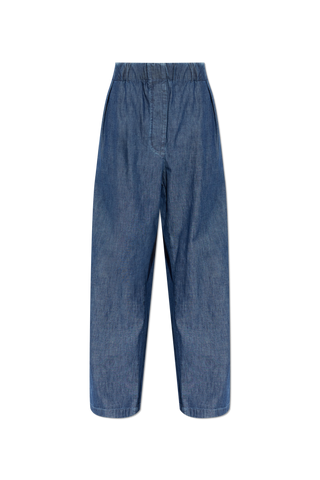 JIL SANDER BLUE Loose-fit trousers 1