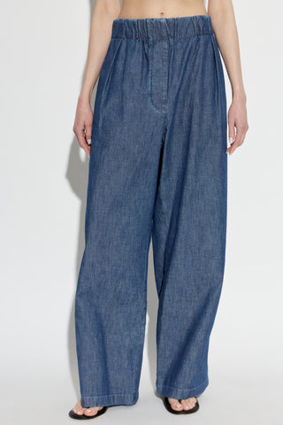 JIL SANDER BLUE Loose-fit trousers 3