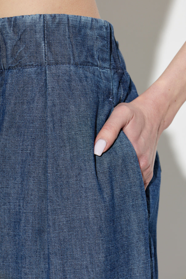 JIL SANDER BLUE Loose-fit trousers 5