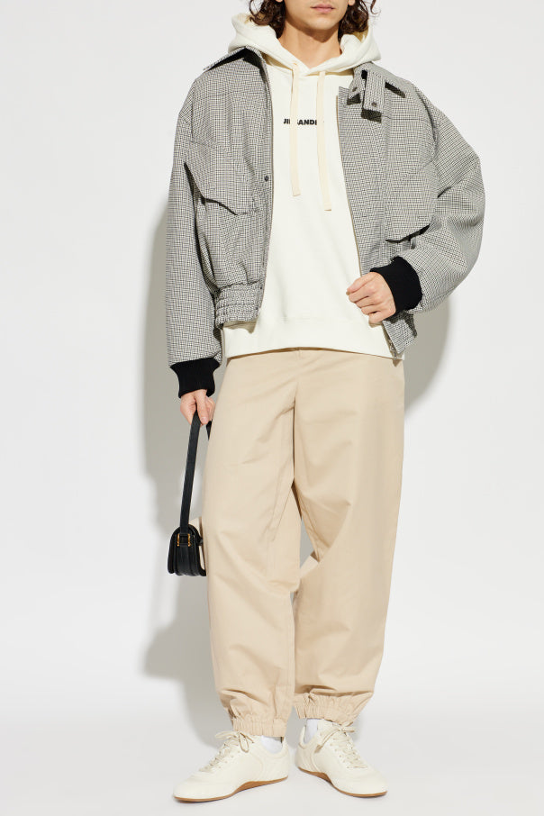 JIL SANDER cream Hoodie 2