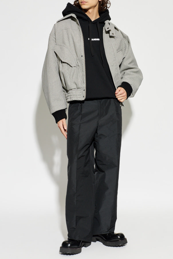JIL SANDER BLACK Hoodie 2