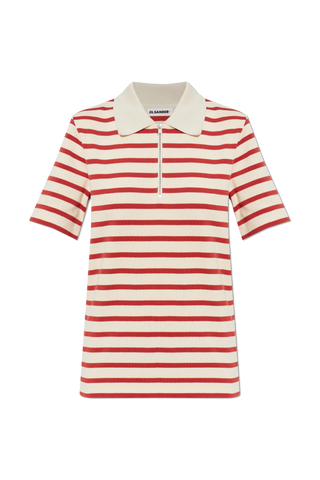 JIL SANDER+ RED Striped pattern polo 1