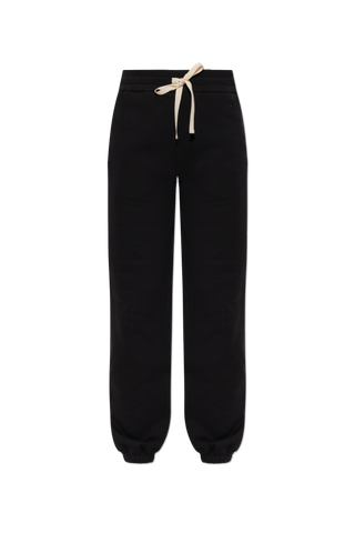 JIL SANDER BLACK Sweatpants with cuffed legs 1