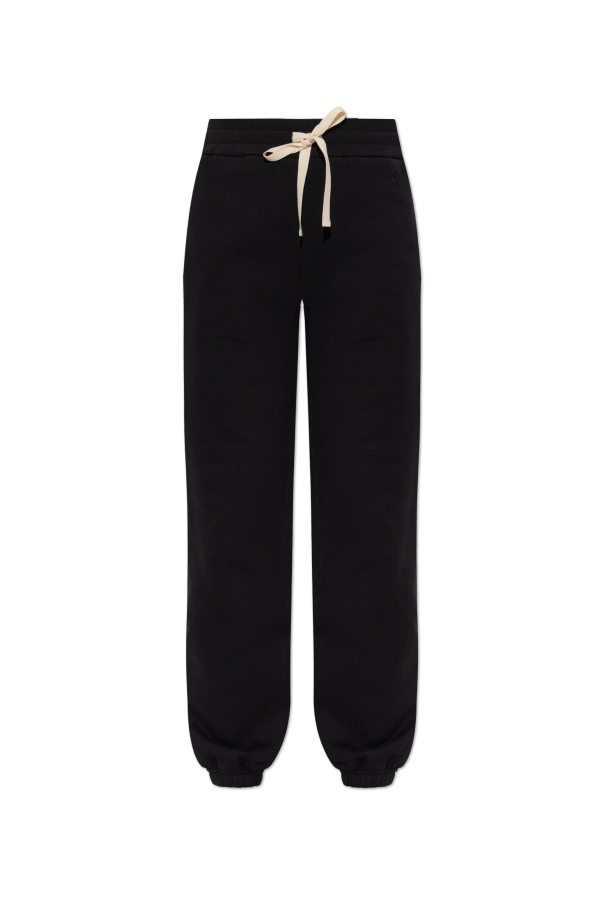 JIL SANDER BLACK Sweatpants with cuffed legs 1