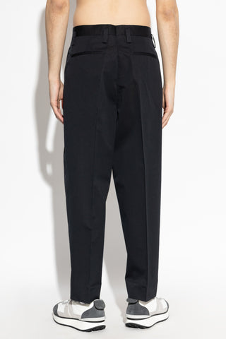JIL SANDER BLACK Wide-leg trousers 4